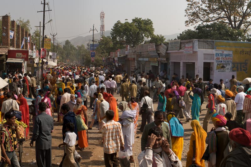 pushkar street panorama